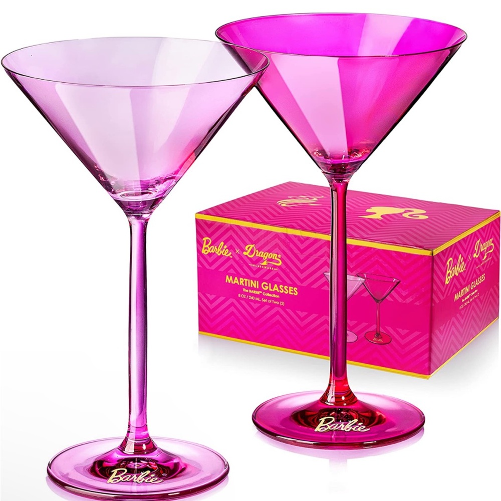 Barbie Martini Glasses set of 2